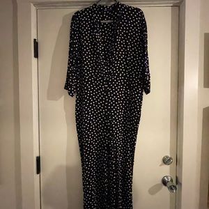 Zara Black and White Jumpsuit